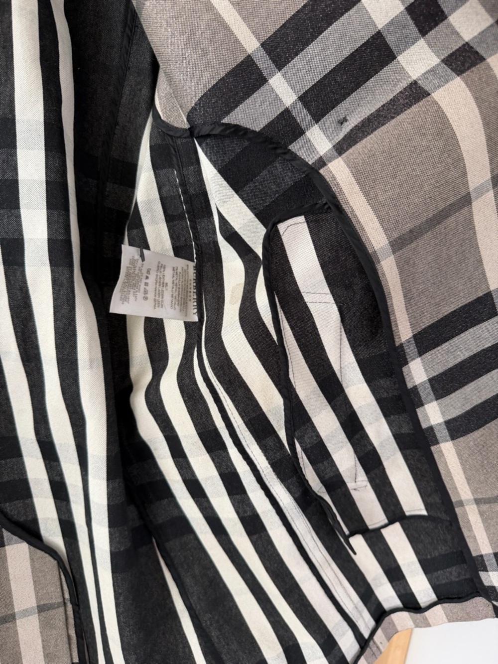 BURBERRY LONDON | Check Plaid Trench Coat Belt Double Breasted Metallic US 8 - Picture 15 of 15